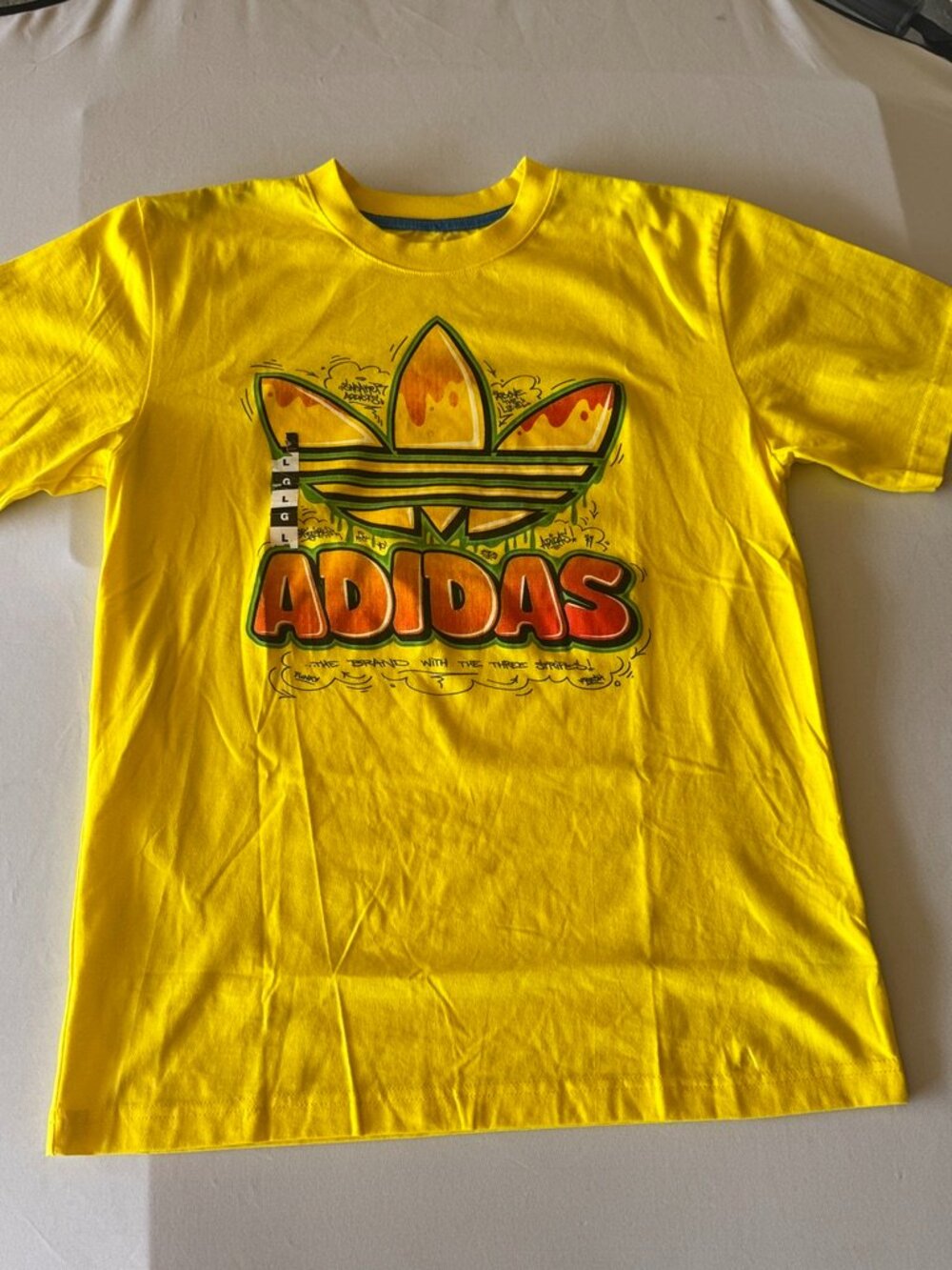 Adidas Originals Jeremy Scott Pop-Art Trefoil Graphic Tee Men's L